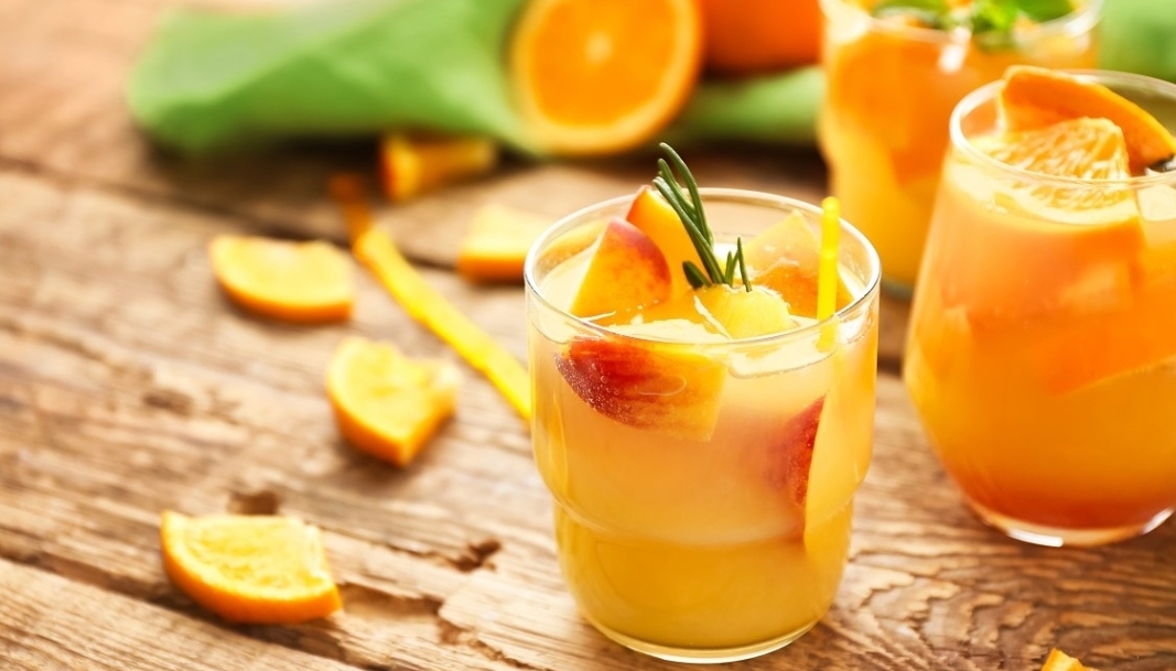 Orange Peach Juice Recipe in Hindi